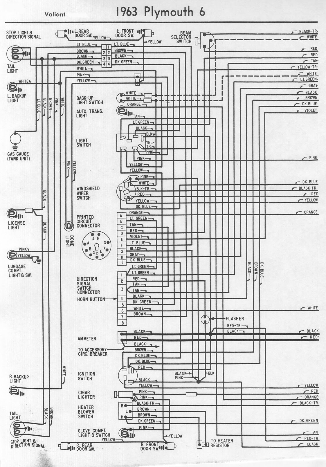 Wiring Diagram For 1965 Plymouth - Complete Wiring Schemas