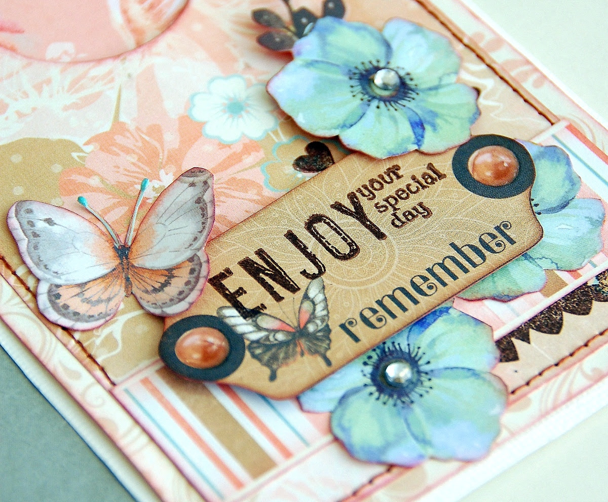 Enjoy Your Special Day Card by Irene Tan using BoBunny Butterfly Kisses Collection