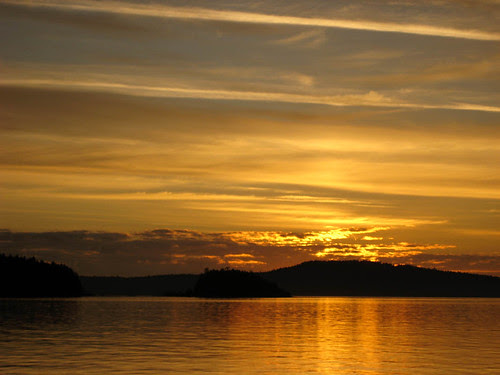 Sunrise from the Salt Spring Ferry