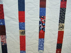 Veteran's quilt up close