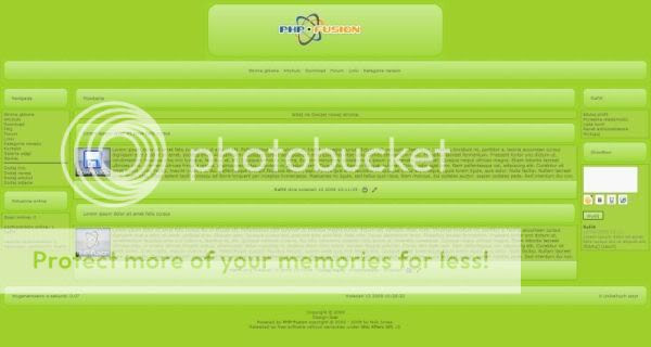 Free Php-fusion Green Blog Website Template