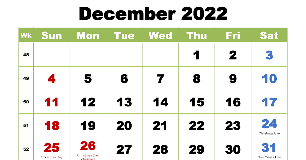 December Wallpaper Calendar 2022 January Calendar 2022