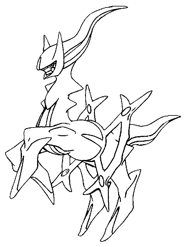 Dibujos Para Colorear De Pokemon Arceus - Para Colorear