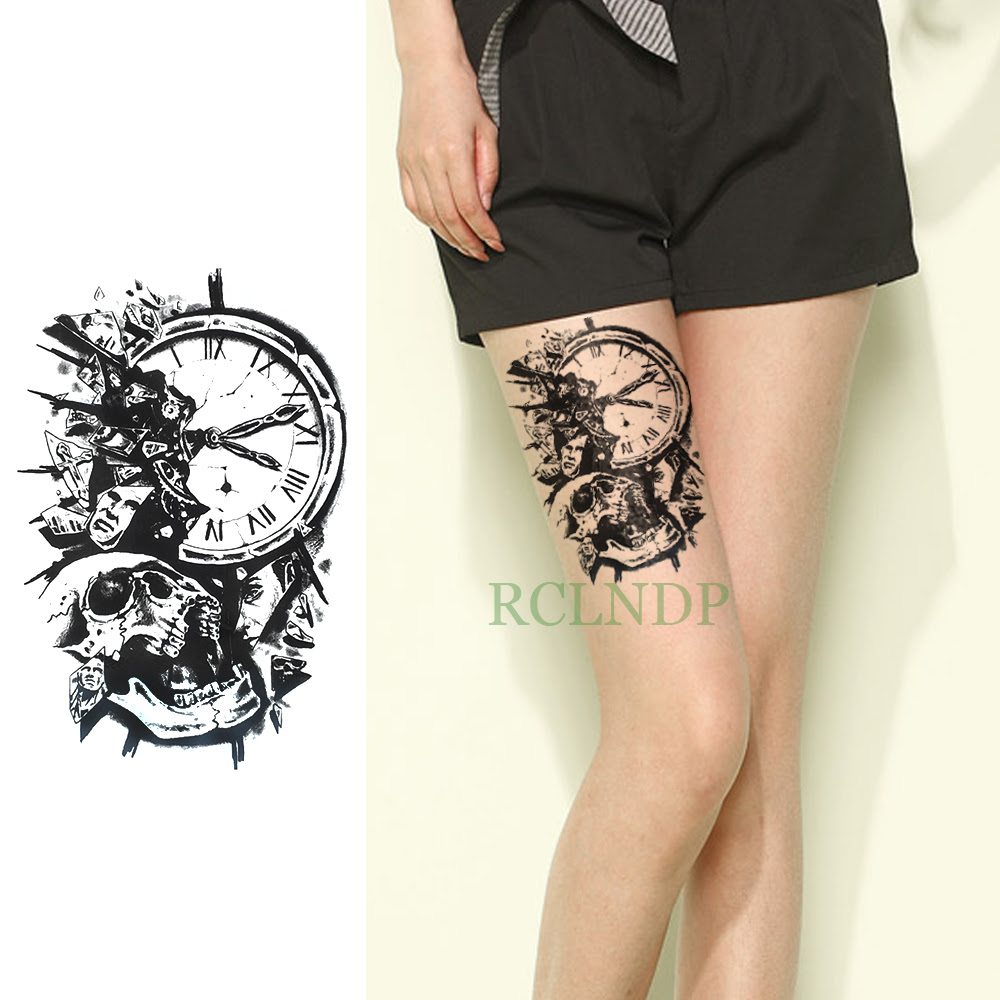 Paling Populer 29+ Tato Jam Tengkorak Contoh Gambar Tato