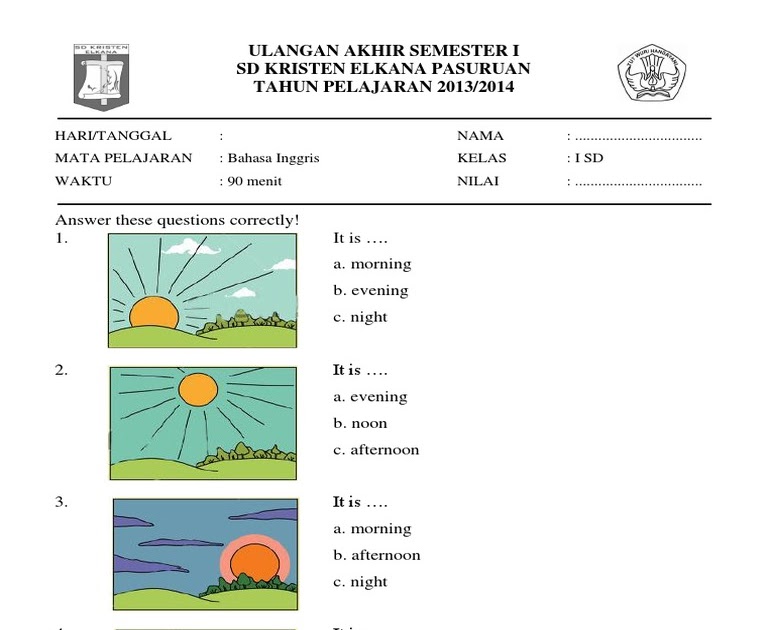 √ Download soal dan kunci jawaban ukk bahasa inggris kelas 5 sd pictures