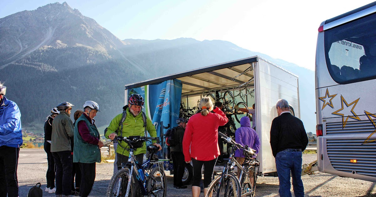 Mals Reschen Bus Fahrrad Radtour Vom Reschensee An Den
