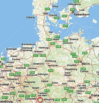 Kort Over Danmark Og Tyskland | Kort