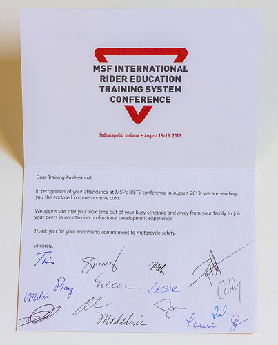 MSF Thank You Card iRETS 2013