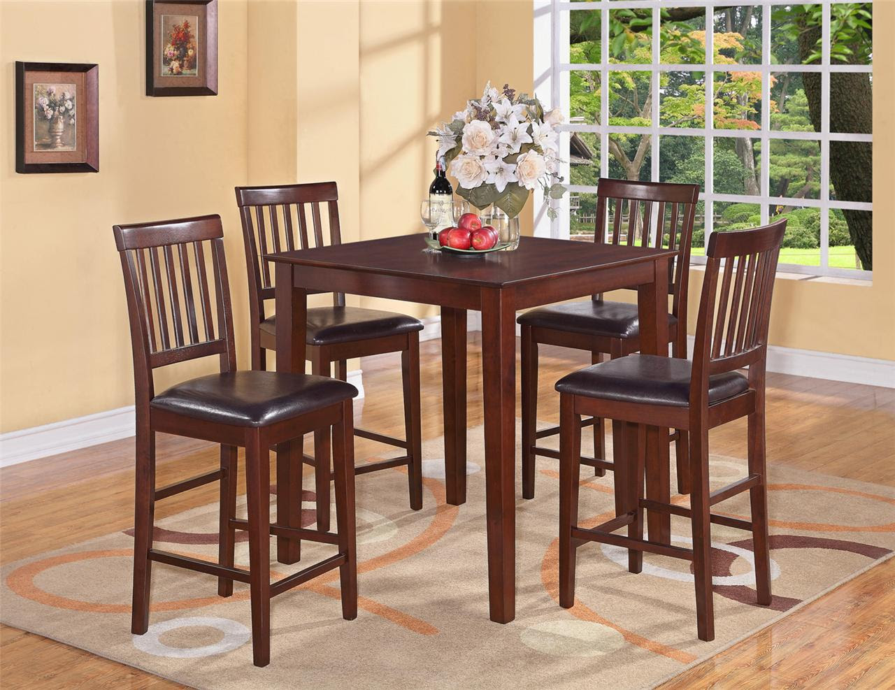 tall 4 chair kitchen table