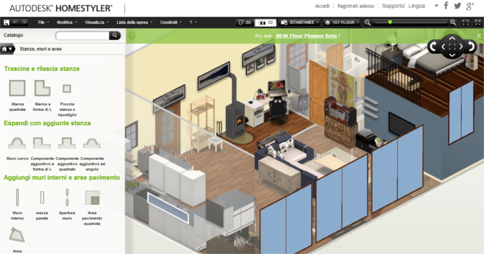Casa immobiliare accessori arredare casa 3d online gratis for Disegnare piantina appartamento
