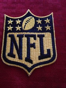 NFL Logo 50th Ann. Gold Patch Shield Crest Badge Iron On Sew On Shirt *In Stock* eBay NFL Logo 50th Ann. Gold Patch Shield Crest Badge Iron On Sew On Shirt *In Stock* eBay
