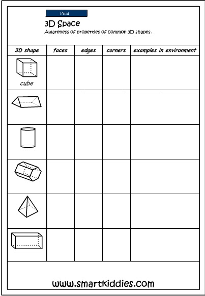 71 3d shapes worksheet year 5 kidworksheet