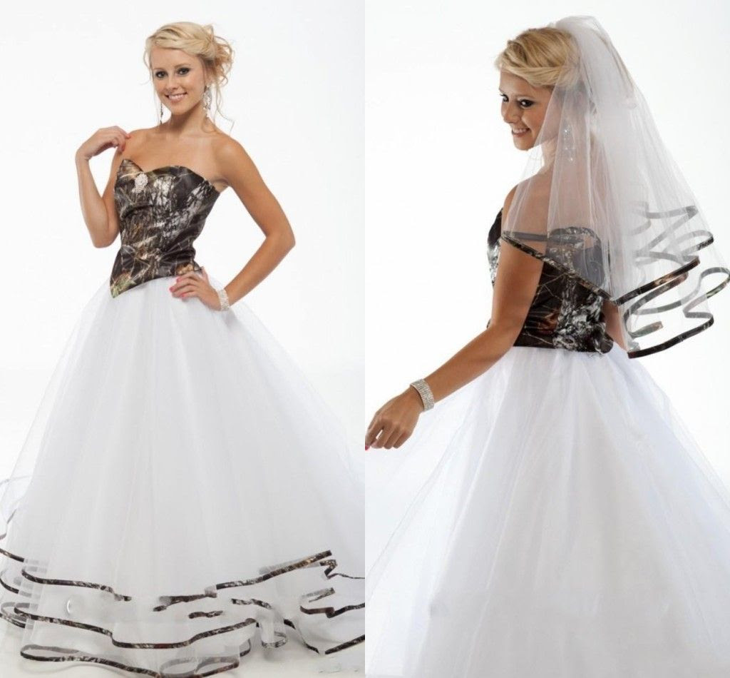 Wedding Dress Story Camouflage Wedding Dresses Women