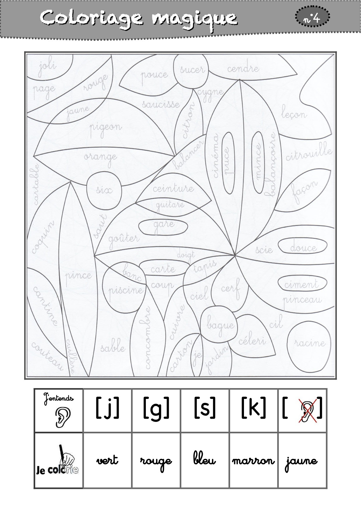 10 Coloriage Magique Phonologie Cp Oi  30000 ++ collections de pages à