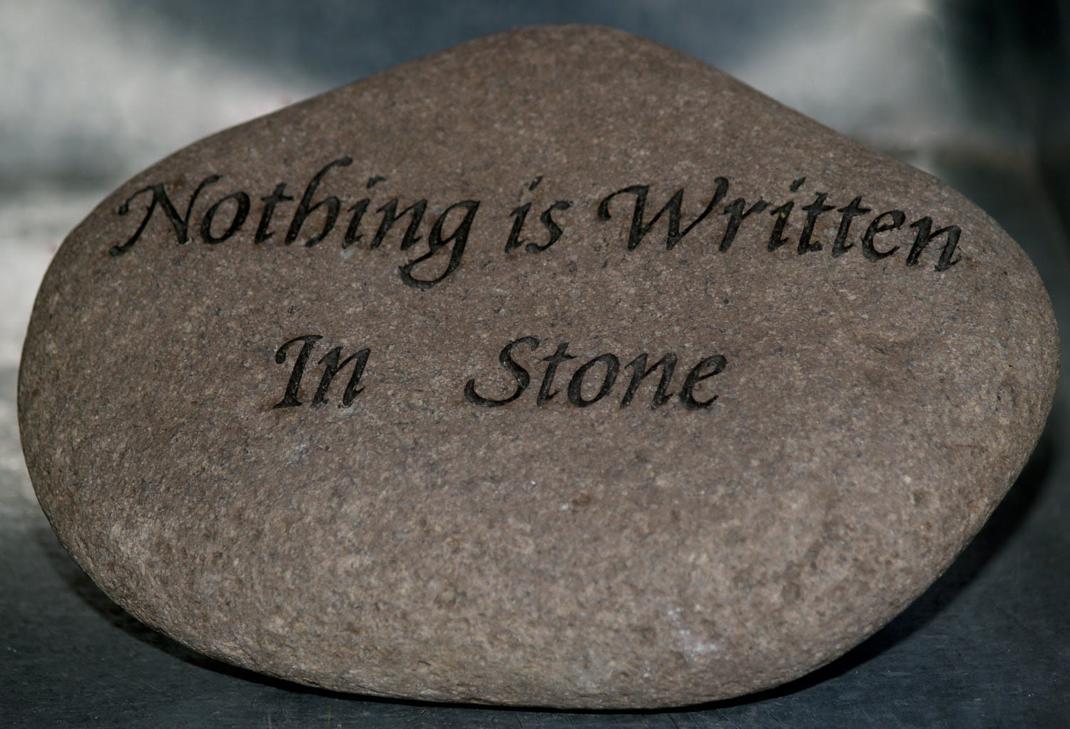 In Stone. Write on Stone. Nothing is written. Село Нинстинц writing on Stone.
