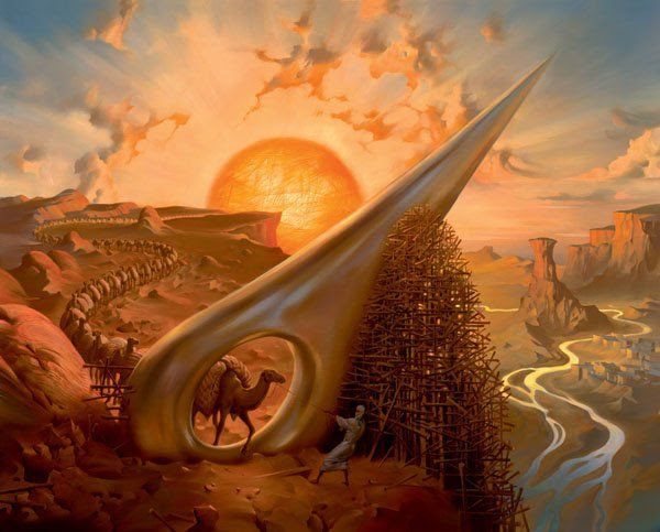 Arte de Vladimir Kush_Crianças do exôdo 40