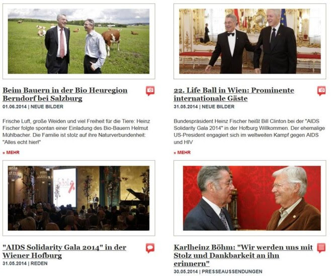 Auf der HP des Bundespräsidenten