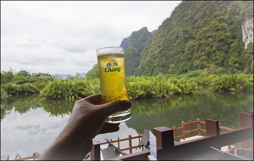 Cheers! At Dairy Hut Seafood, Phang Nga