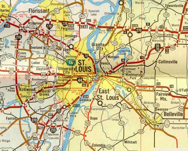 Map Of St Louis Missouri - Maping Resources
