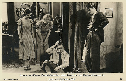 Annie van Duyn, Enny Meunier, Johan Kaart jr., Roland Varno in Malle gevallen