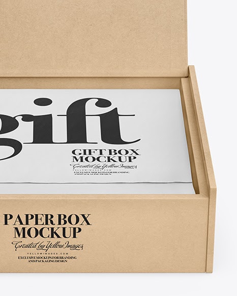Download Download Opened Gift Box Mockup Front View Psd Opened Kraft Box Mockup In Box Mockups On Yellow Images Object Mockups A Collection Of Free Premium Photoshop Smart Object Show Yellowimages Mockups