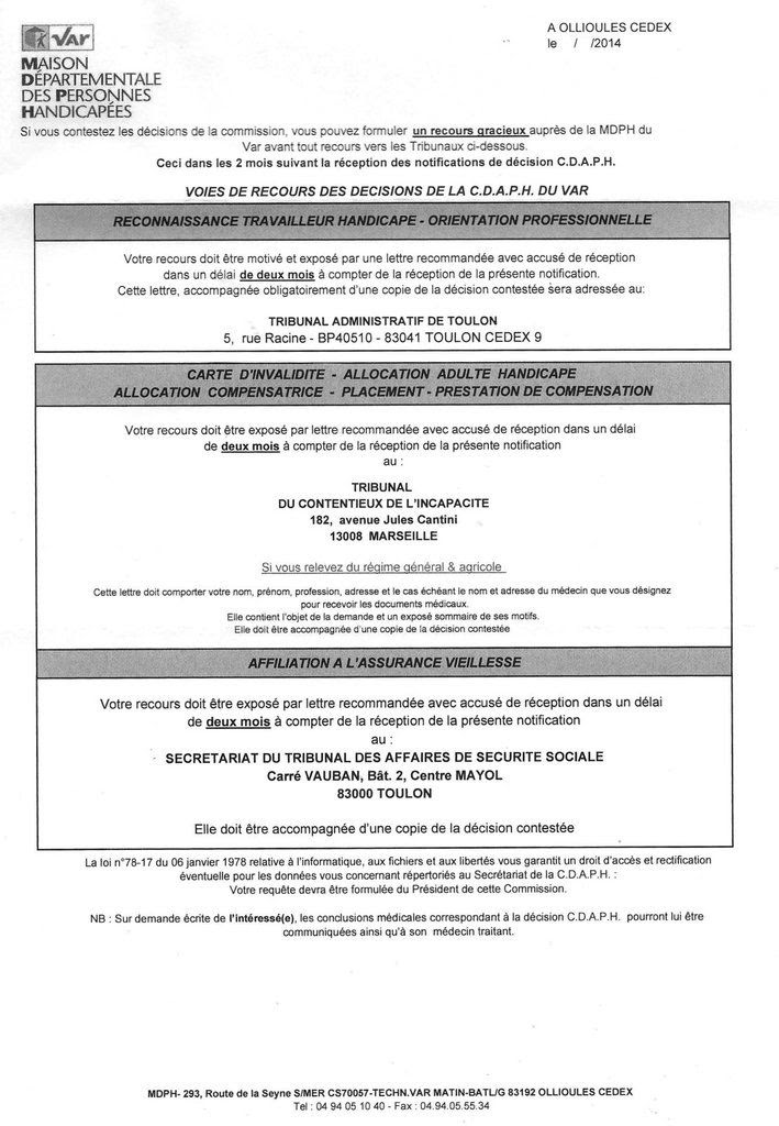 Exemple Lettre De Contestation Décision Mdph Le Meilleur Exemple