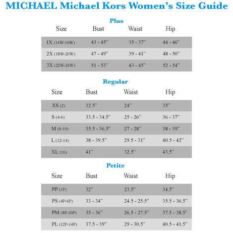 Rose Gold Mens Watch: Michael Kors Size Chart