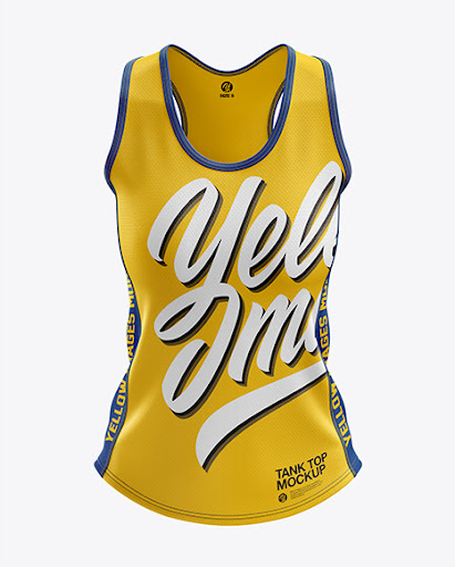 Download Womens Running Singlet (Front View) Jersey Mockup PSD File ...
