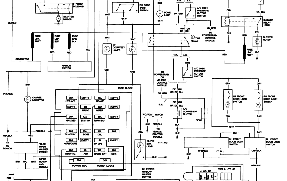 1986 Chevy S10 Wiring Harness Diagram / Diagram 89 Chevy S10 Blazer