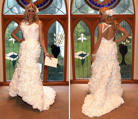Toilet paper wedding dresses: Say what? Toilet paper wedding dresses: Say what?