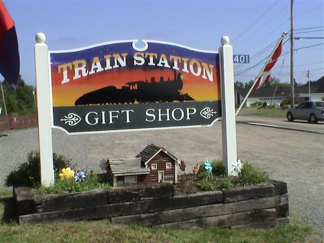Train Station Gift Shop Sign