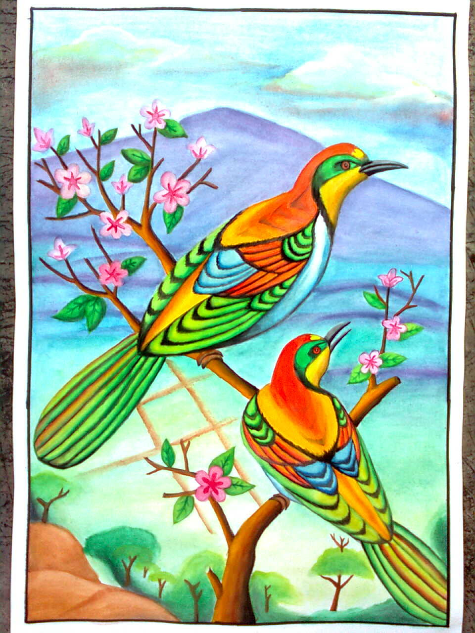Kumpulan Sketsa Gambar Pemandangan Crayon - Sketsa Gambar