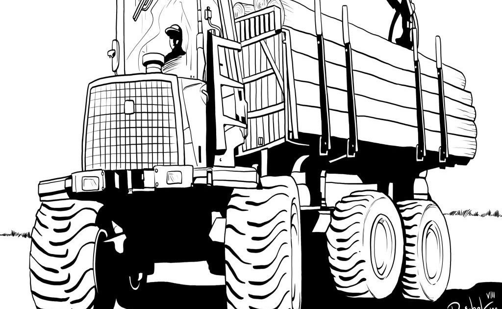 Malvorlage traktor kipper Idea
