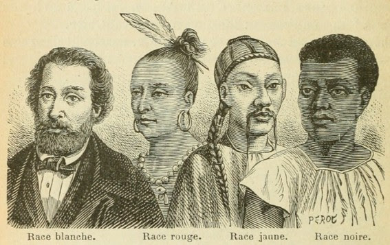 Les Quatre races d’hommes, illustration, G. Bruno, Le Tour de la France par deux enfants, 1904