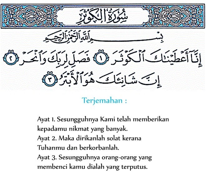 Tuliskan Surat Al Kautsar Dan Artinya - Gbodhi