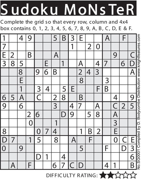 ogiezlopiz: Sudoku 16 X 16 Para Imprimir - Free Kid Sudoku Puzzle: Level 2  Page 4 | Sudoku puzzles ... : 16 b i n l m d g o d j f m a g l h m c g p n  o j d b i n d g b h k o p j o k f p m a e l n.