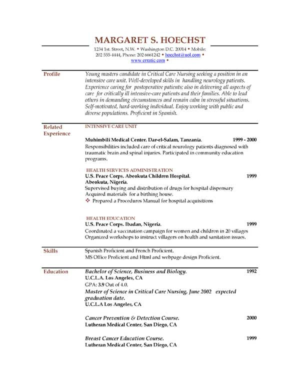 sample resume for ojt hrm students