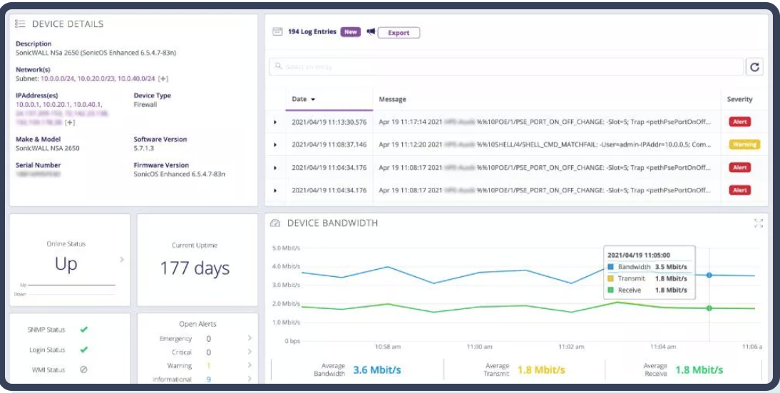 Atera's Network Discovery tool gives you the full picture