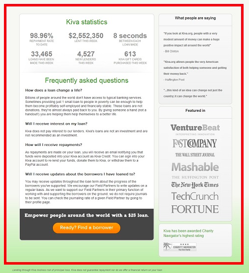 statistiques de la page de destination