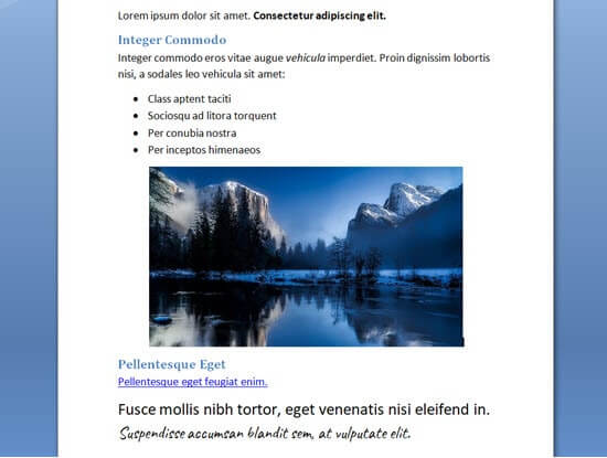 O documento do Word que iremos copiar para o WordPress