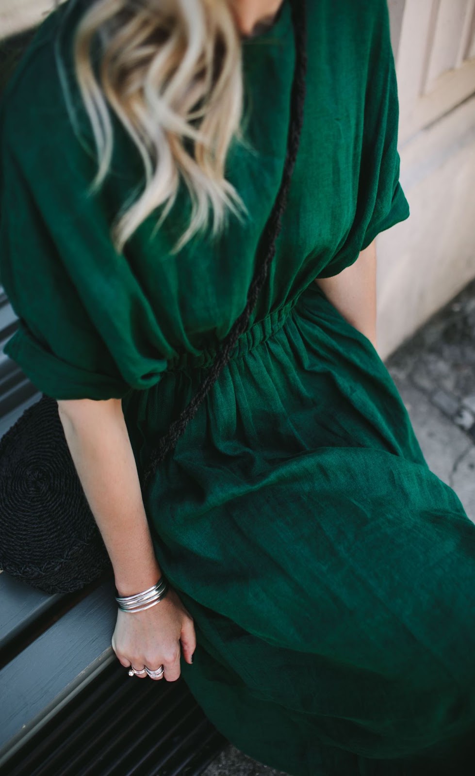 green summer dress