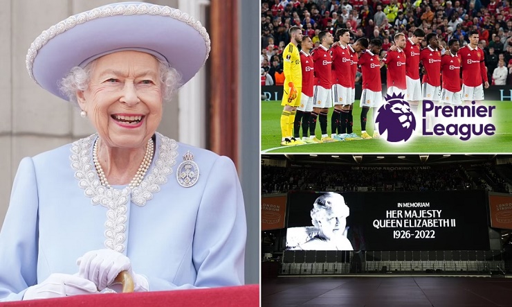 Ngoại Hạng Anh bị hoãn lại vòng đấu thứ 7 vì cú sốc qua đời của Nữ hoàng