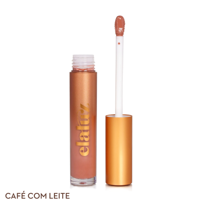 A tube of lip gloss with a brush

Description automatically generated