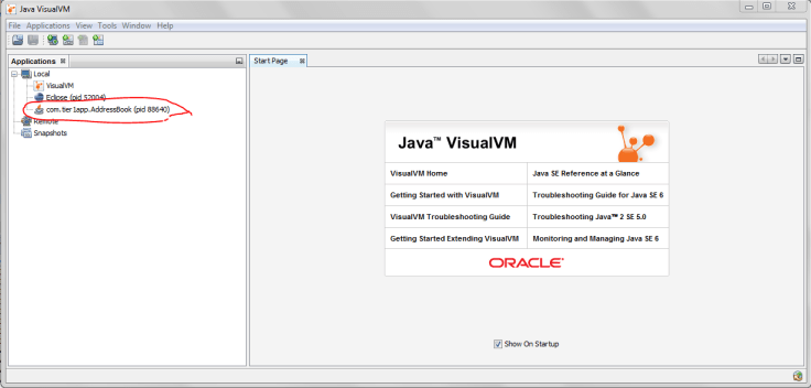 Fig: Java Visual VM
