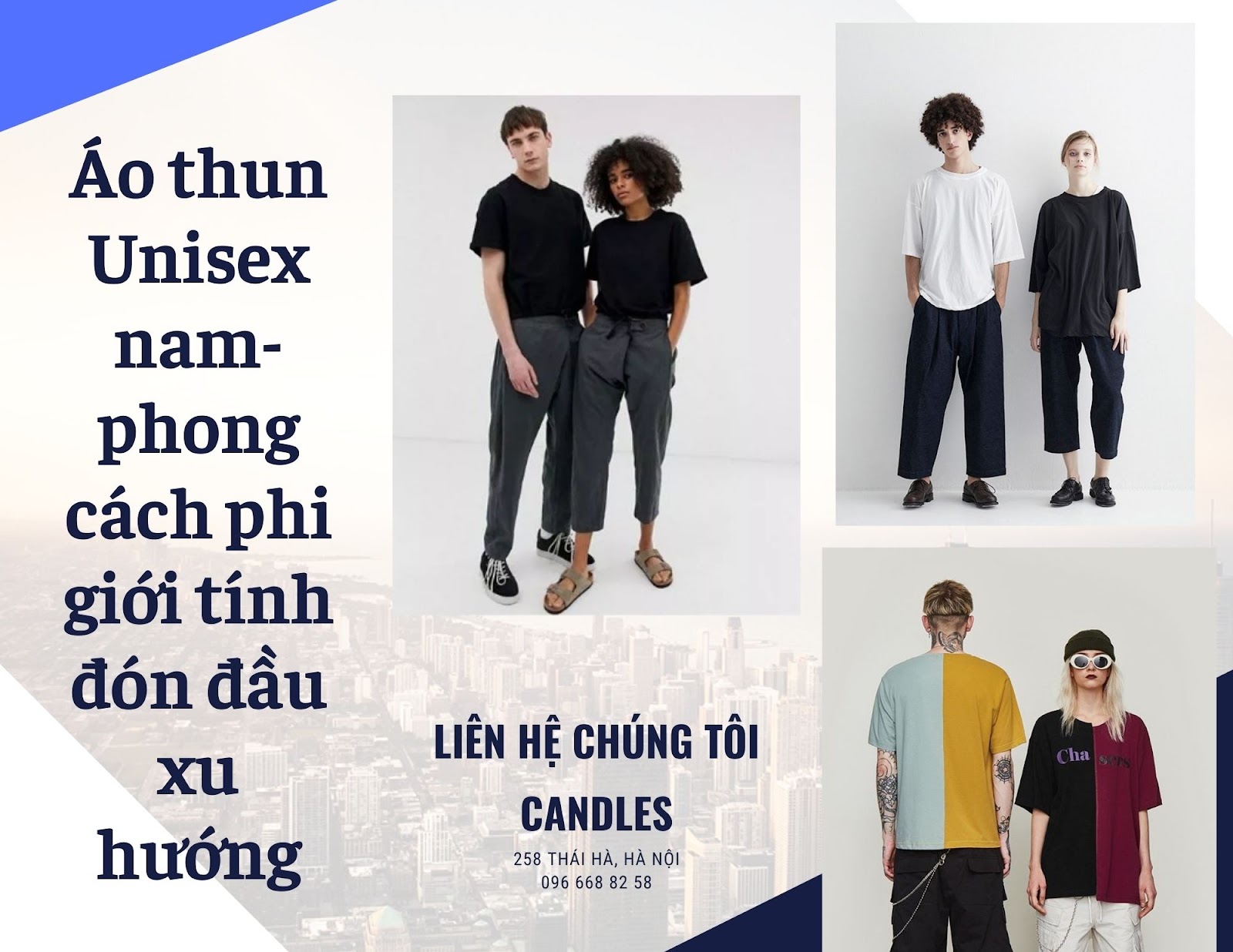 Áo thun Unisex nam- phong cách phi giới tính, đón đầu xu hướng