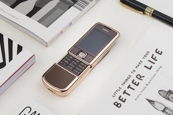 Nokia 8800 Vàng hồng da nâu cực sang