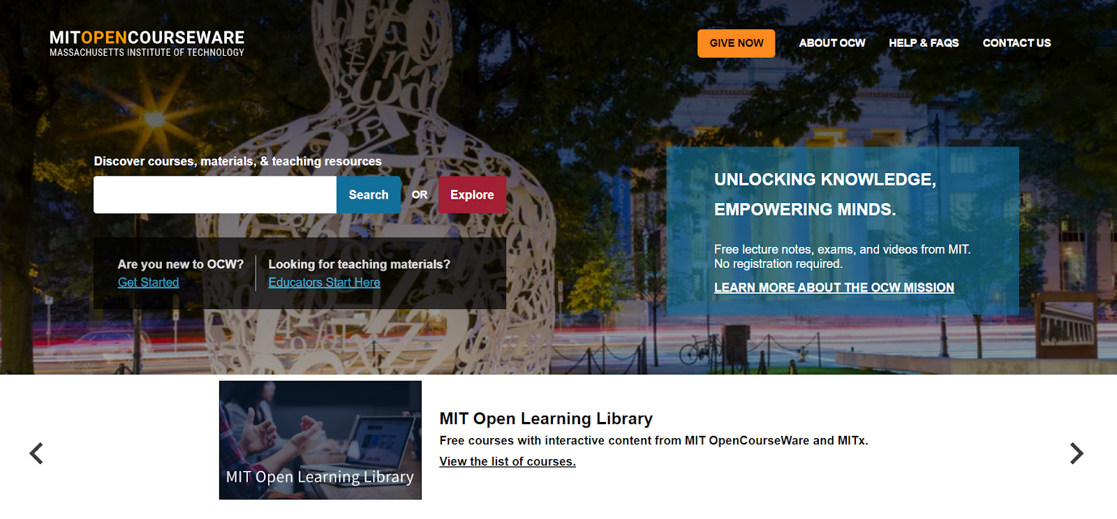 MIT opencourseware