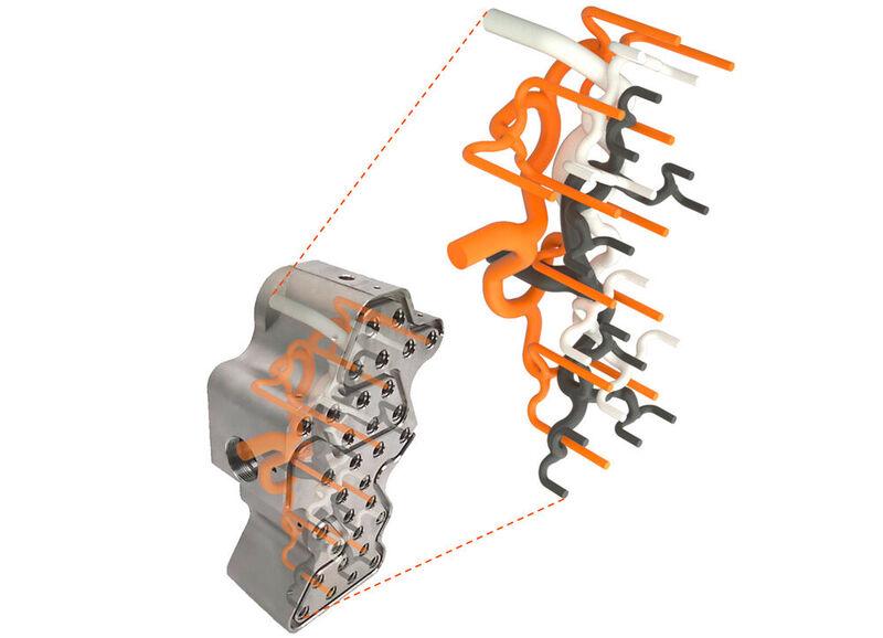 The Streamrunner is an additively manufactured hot runner with maximum design freedom. 