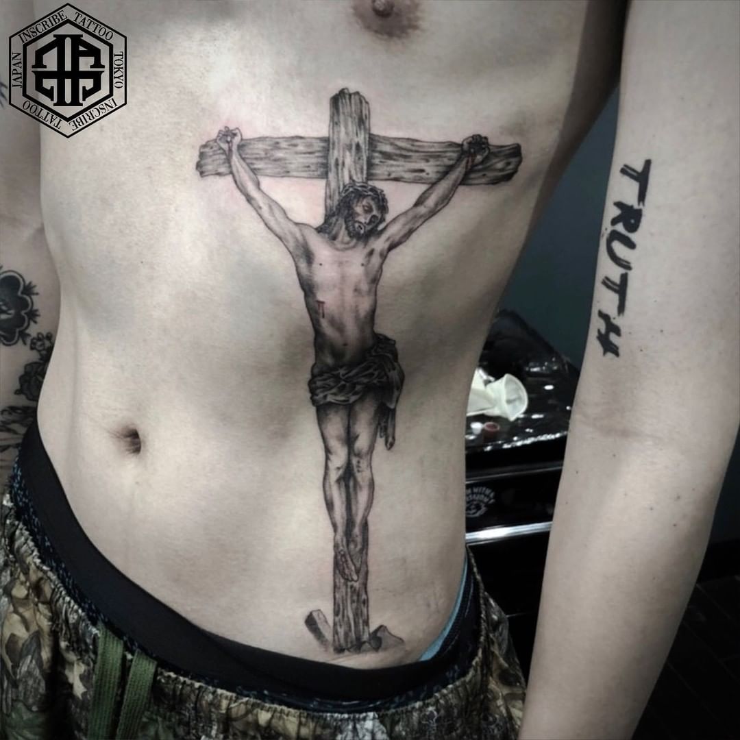 Fantastic Jesus Cross Tattoo