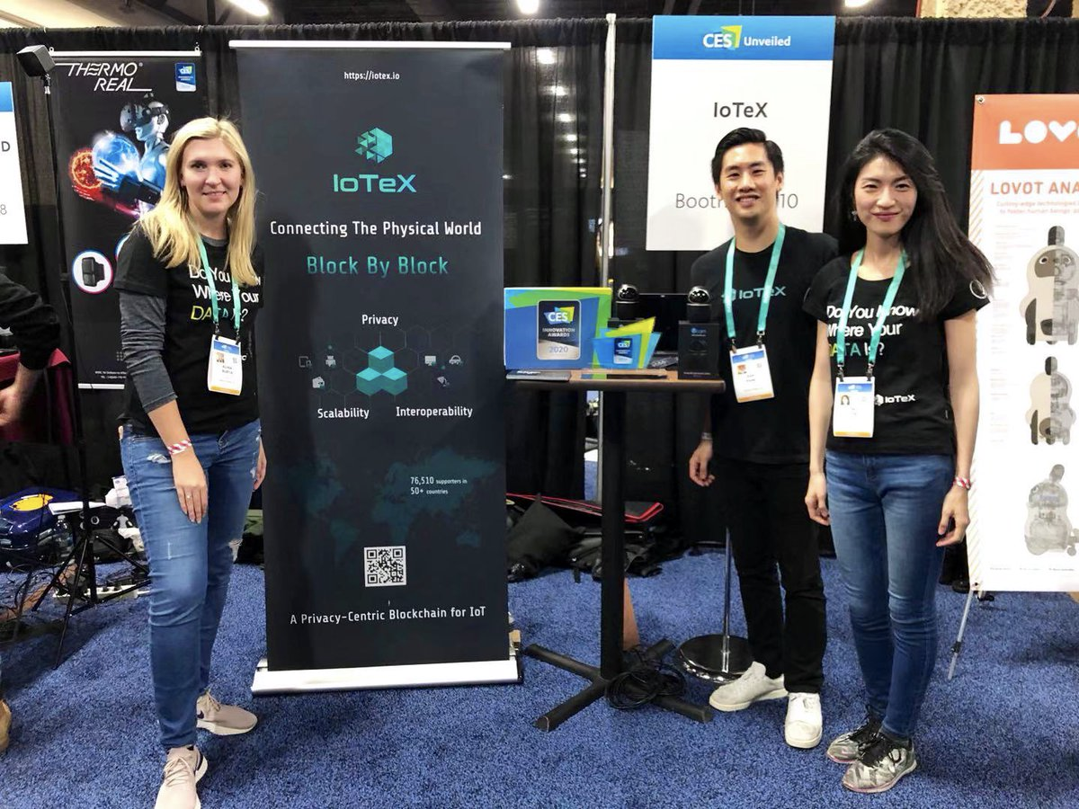The IoTeX team live at CES